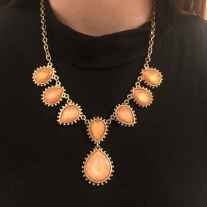 Peach Jewel Necklace